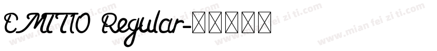 CMTT10 Regular字体转换